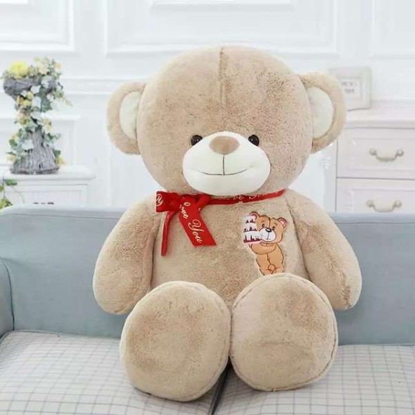 3.5 Feet Fat and Huge Camel Brown Birthday Teddy Bear